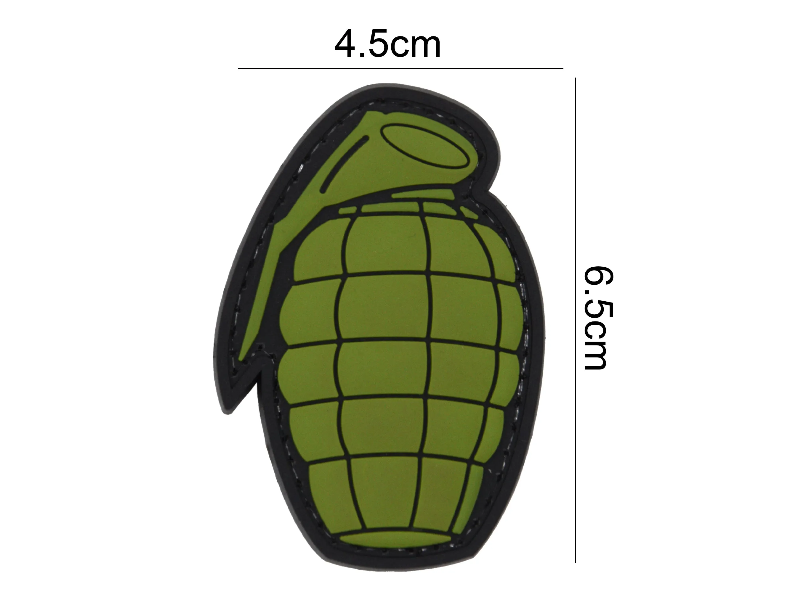 3D Grenade Patch Black/OD Green