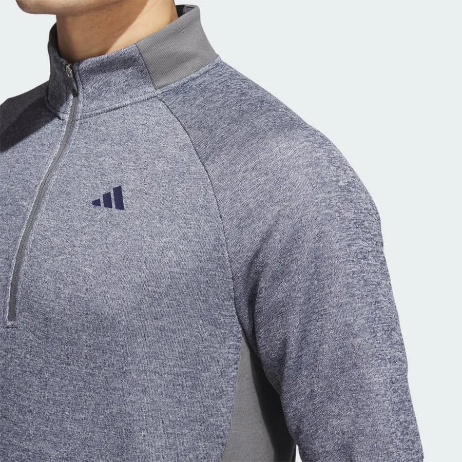 Adidas Men's Golf DWR Quarter-Zip Pullover - Navy