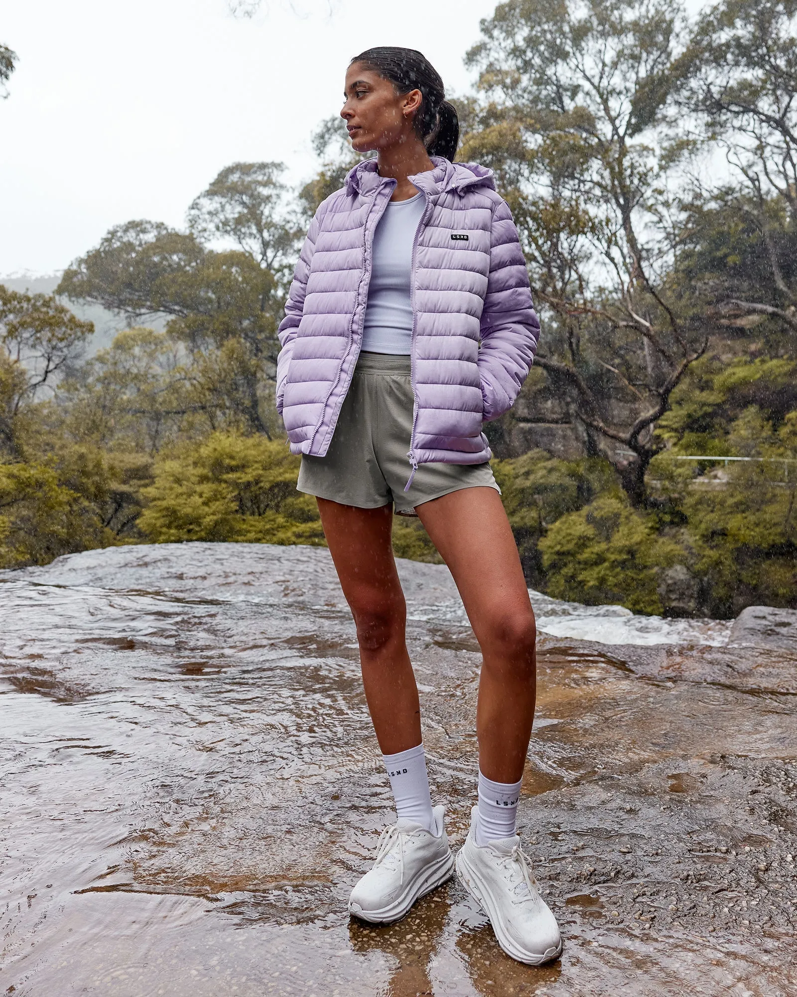 All Day Puffer Jacket - Pale Lilac