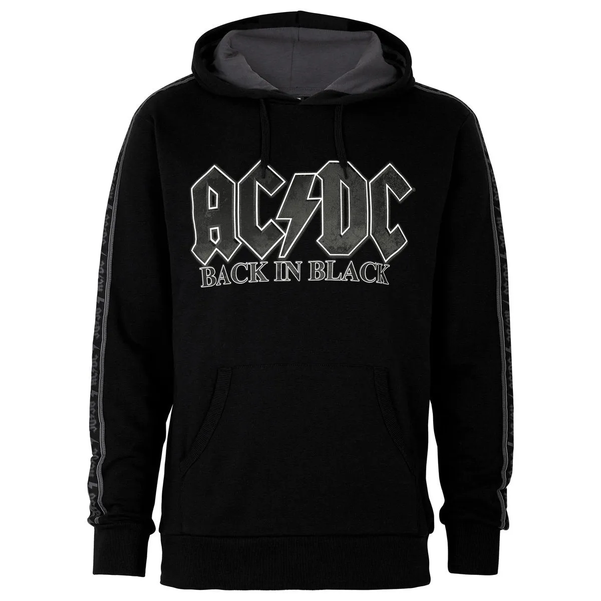 Amplified Mens AC/DC Fleece Taped Hoodie