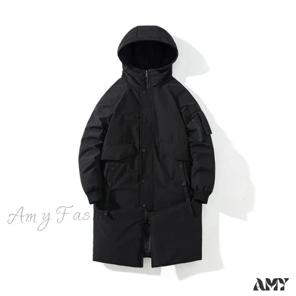 Amy Fashion - Thick Solid Ladies Long Warm Coats