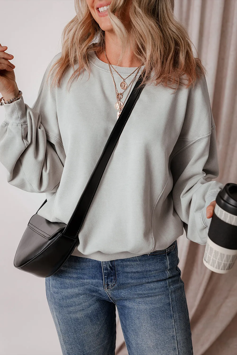 Batwing Sleeve Sweatshirt