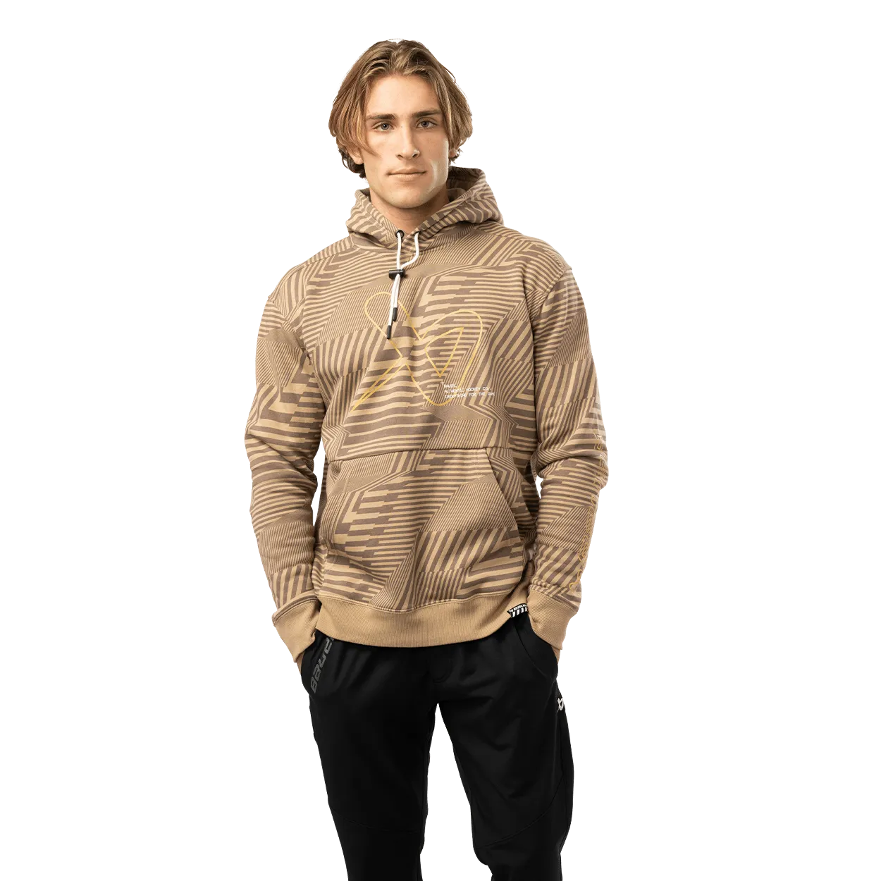 Bauer Printed Fleece Mens Pullover Hoody