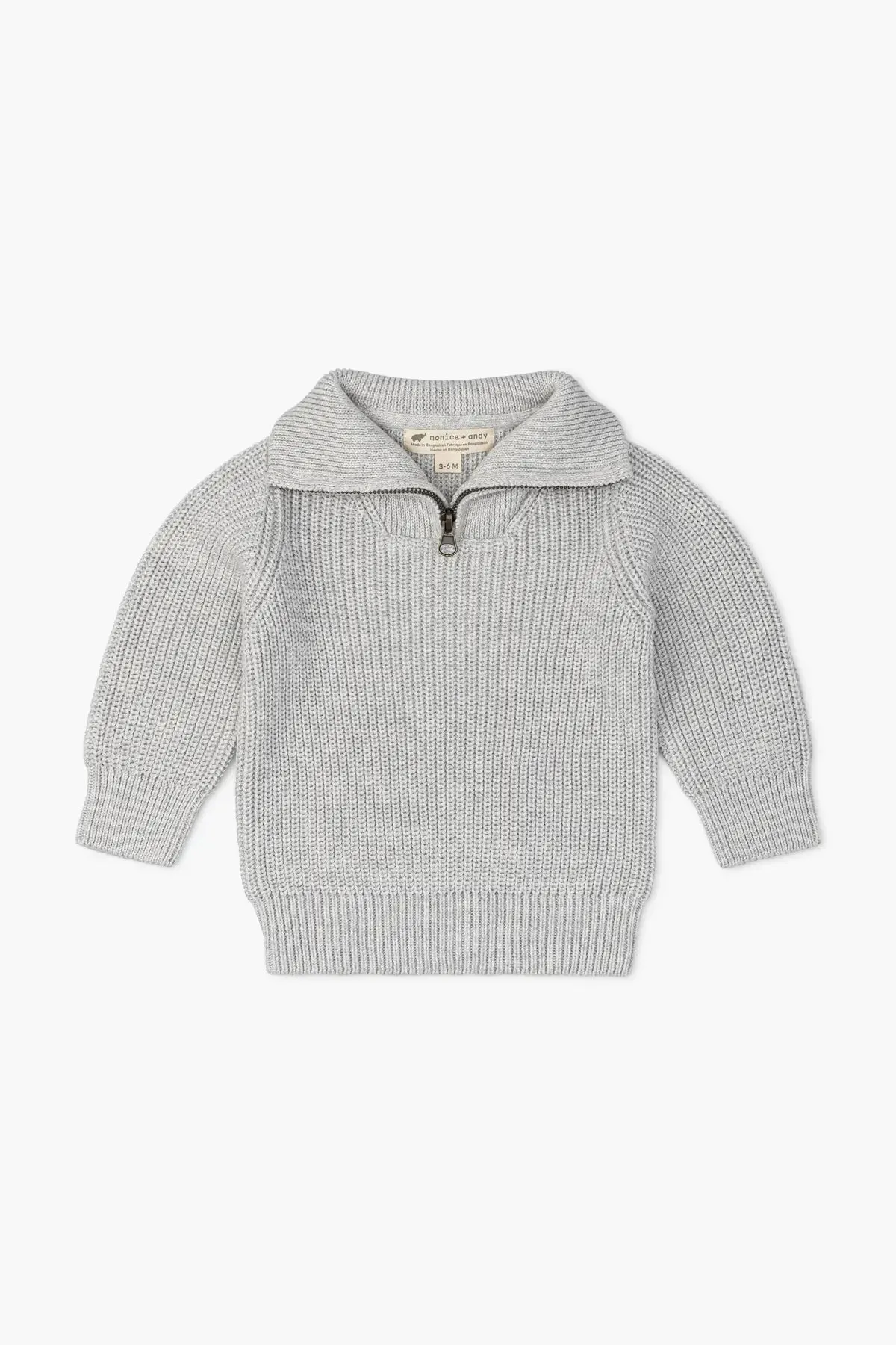 Big Collar Sweater_Heather Grey