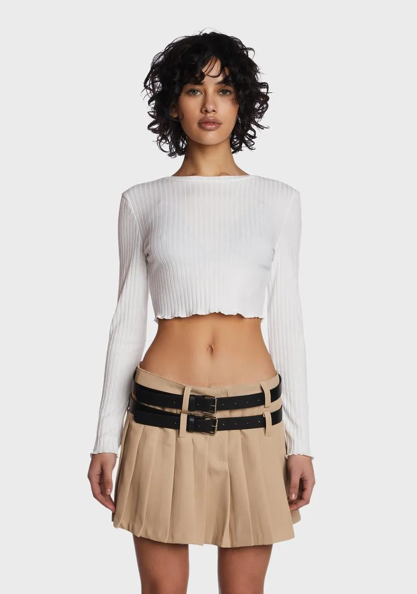 Blanc Cozy Joint Cropped Sweater