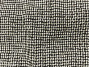 Brown Small Houndstooth Wool Blend