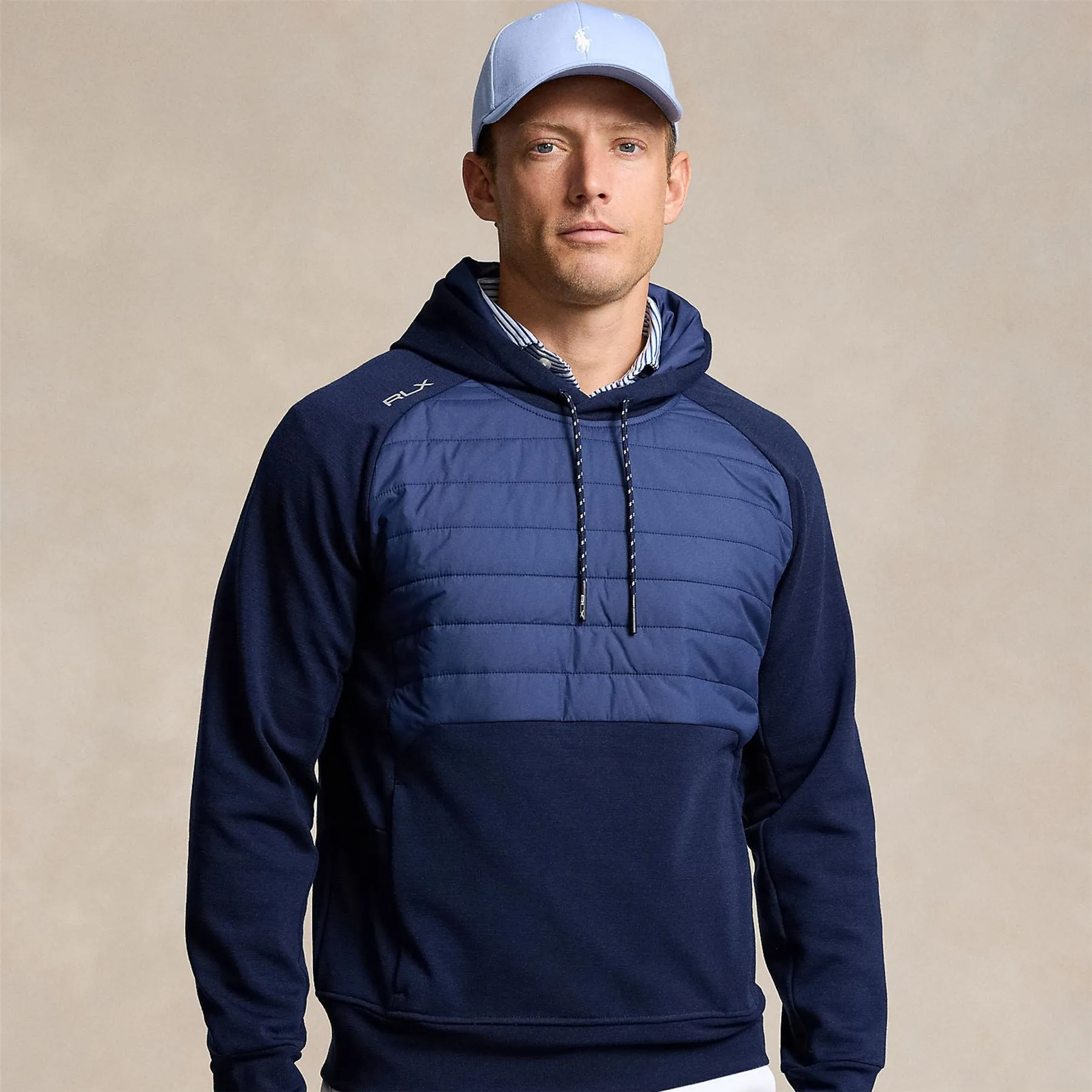 Classic Fit Hybrid Hoodie Refined Navy - SS24