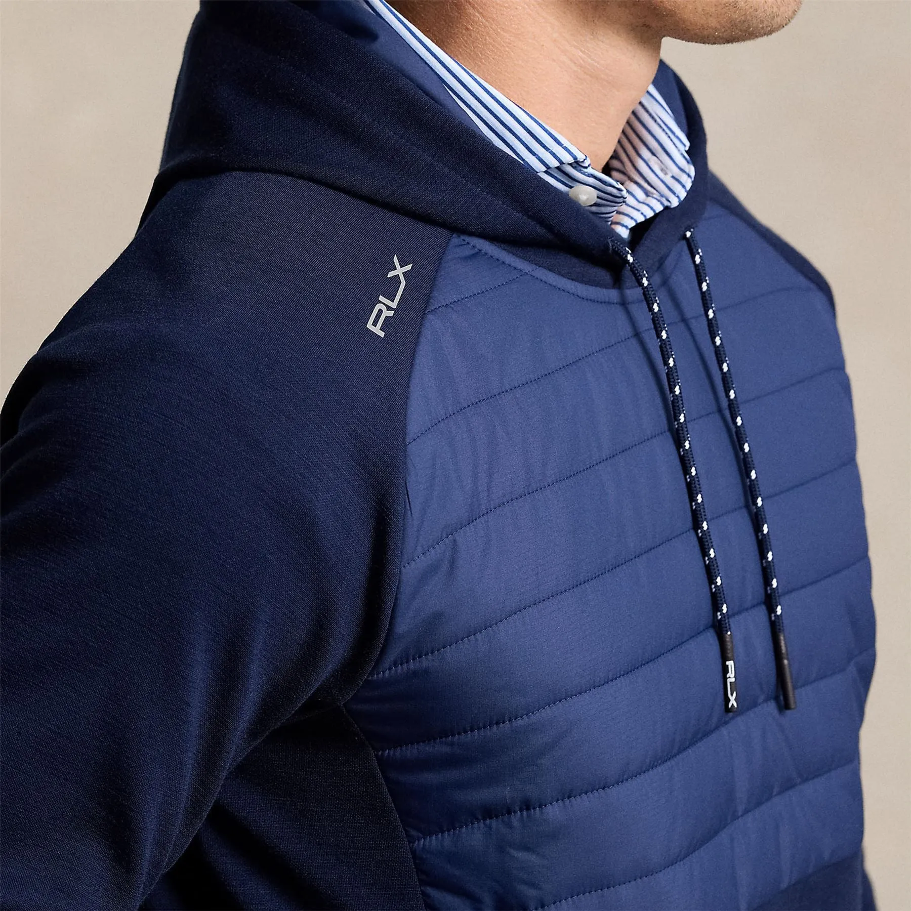 Classic Fit Hybrid Hoodie Refined Navy - SS24