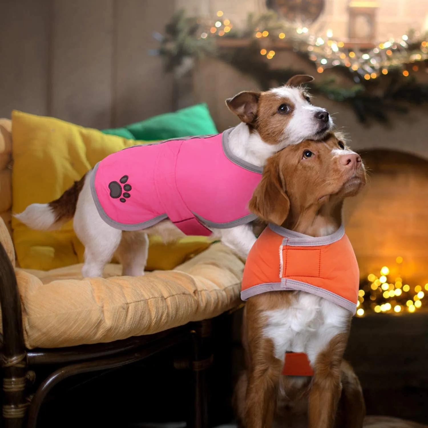 Cold Weather Dog Coats Loft Reversible Winter Fleece Dog Vest Waterproof Pet Jacket Available in Extra Small, Small, Medium, Large Extra Large Sizes