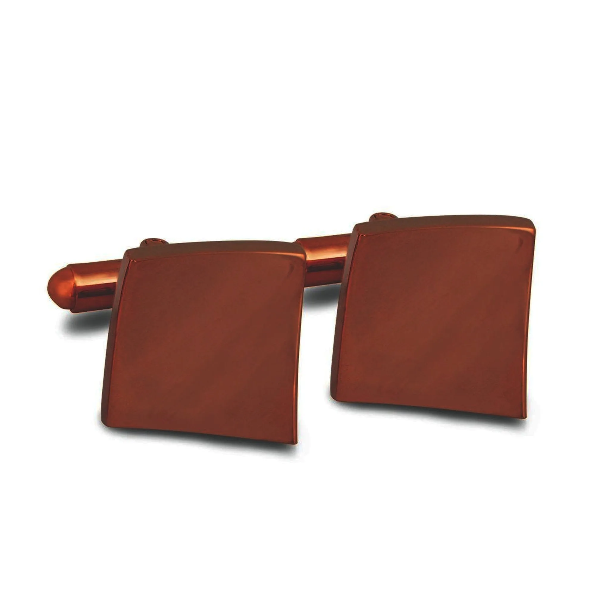 Concaved Square Cufflinks in Rose Gold (Online Exclusive)