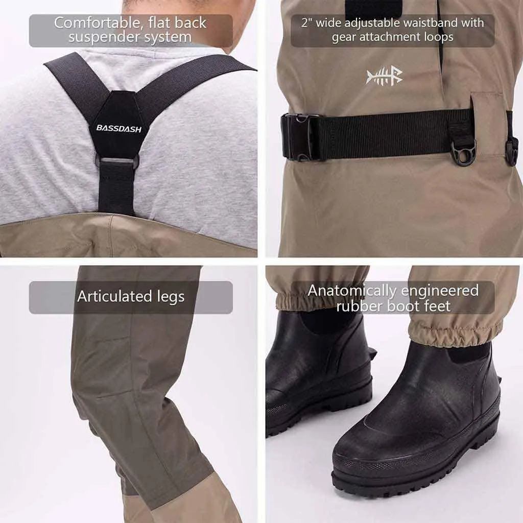 Convertible Breathable fishing Wader - Boot Foot