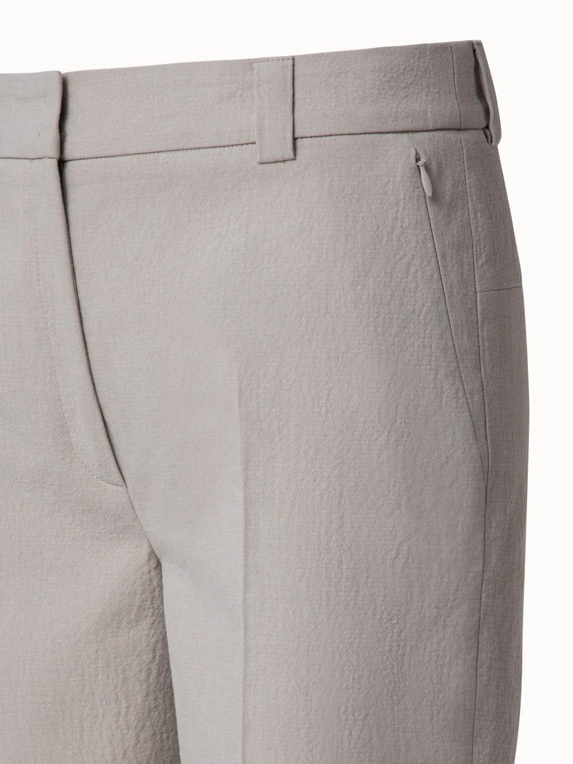 Cotton Double-Face Tapered Pants