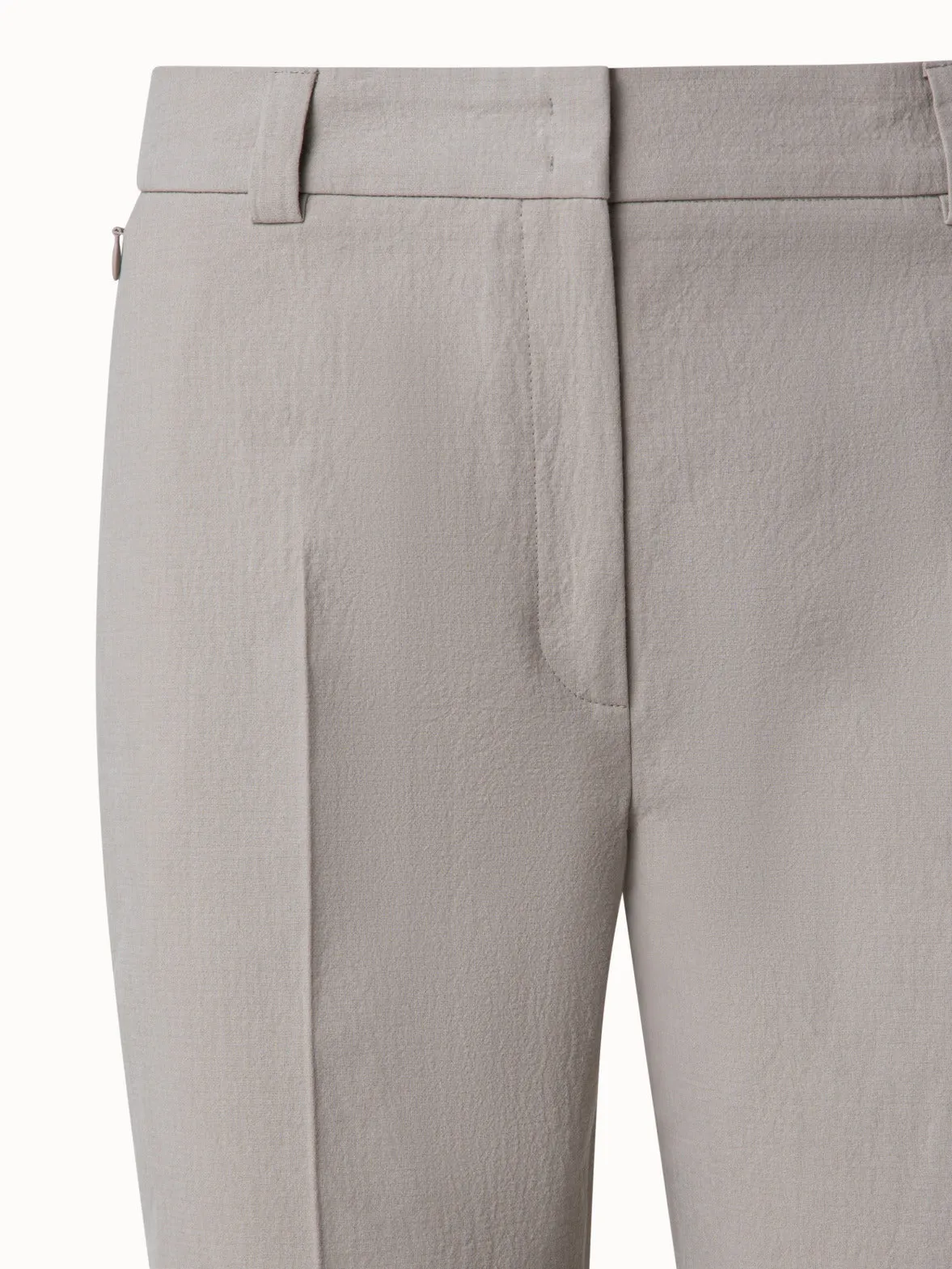 Cotton Double-Face Tapered Pants