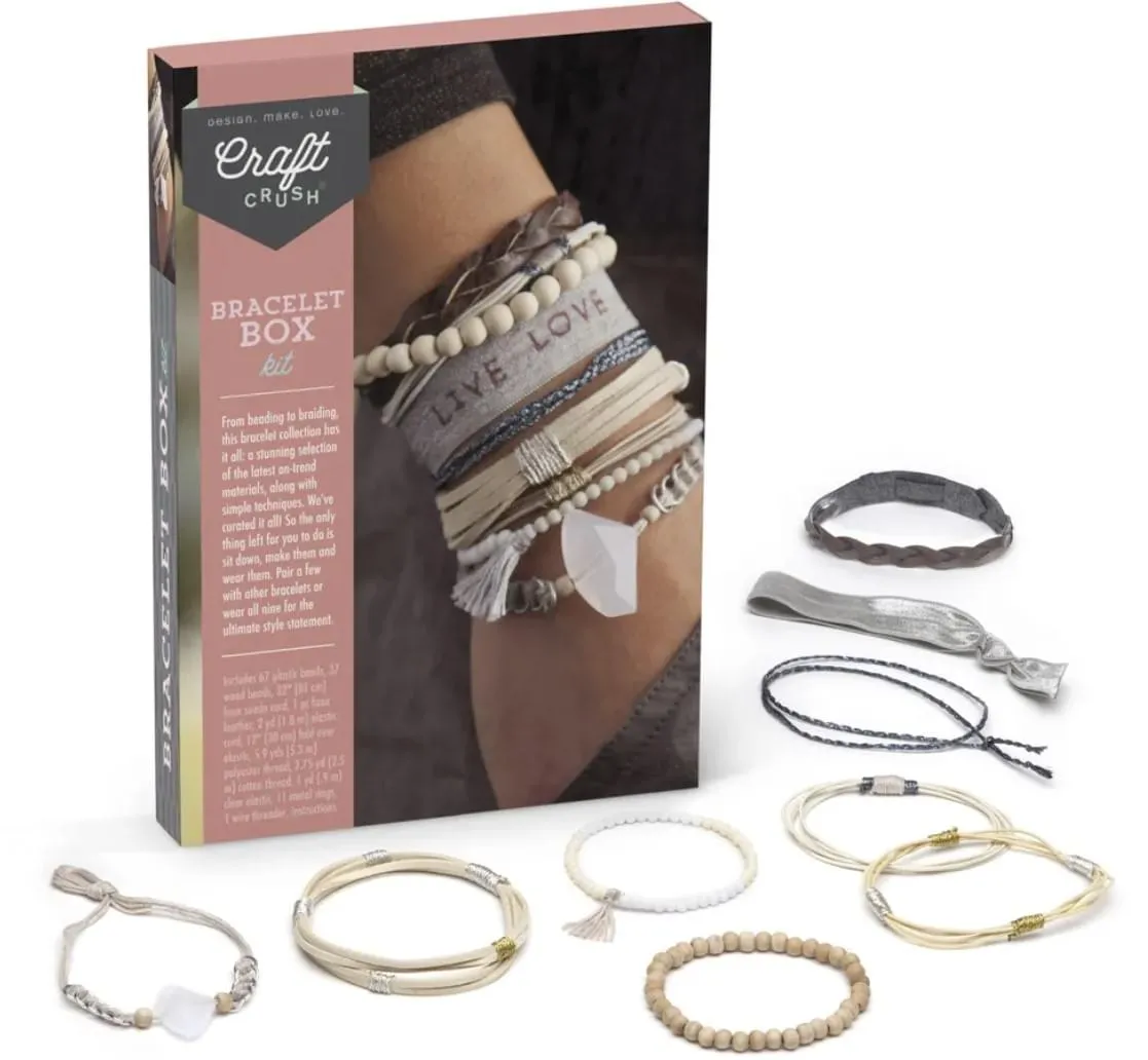 Craft Crush Bracelet Crafting Box | Neutrals