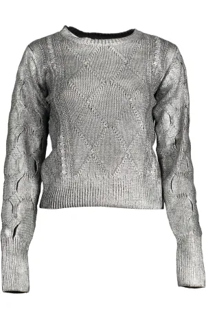 Desigual Silver Cotton Women Sweater