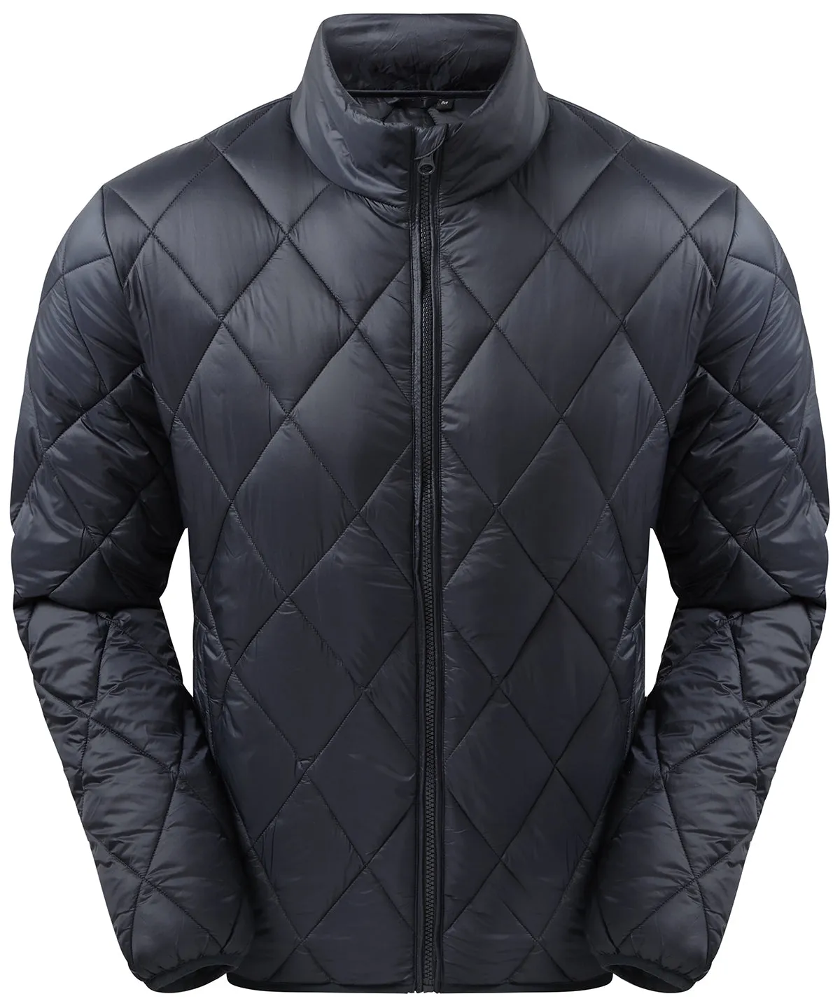 Diamond pane padded Jacket | Navy