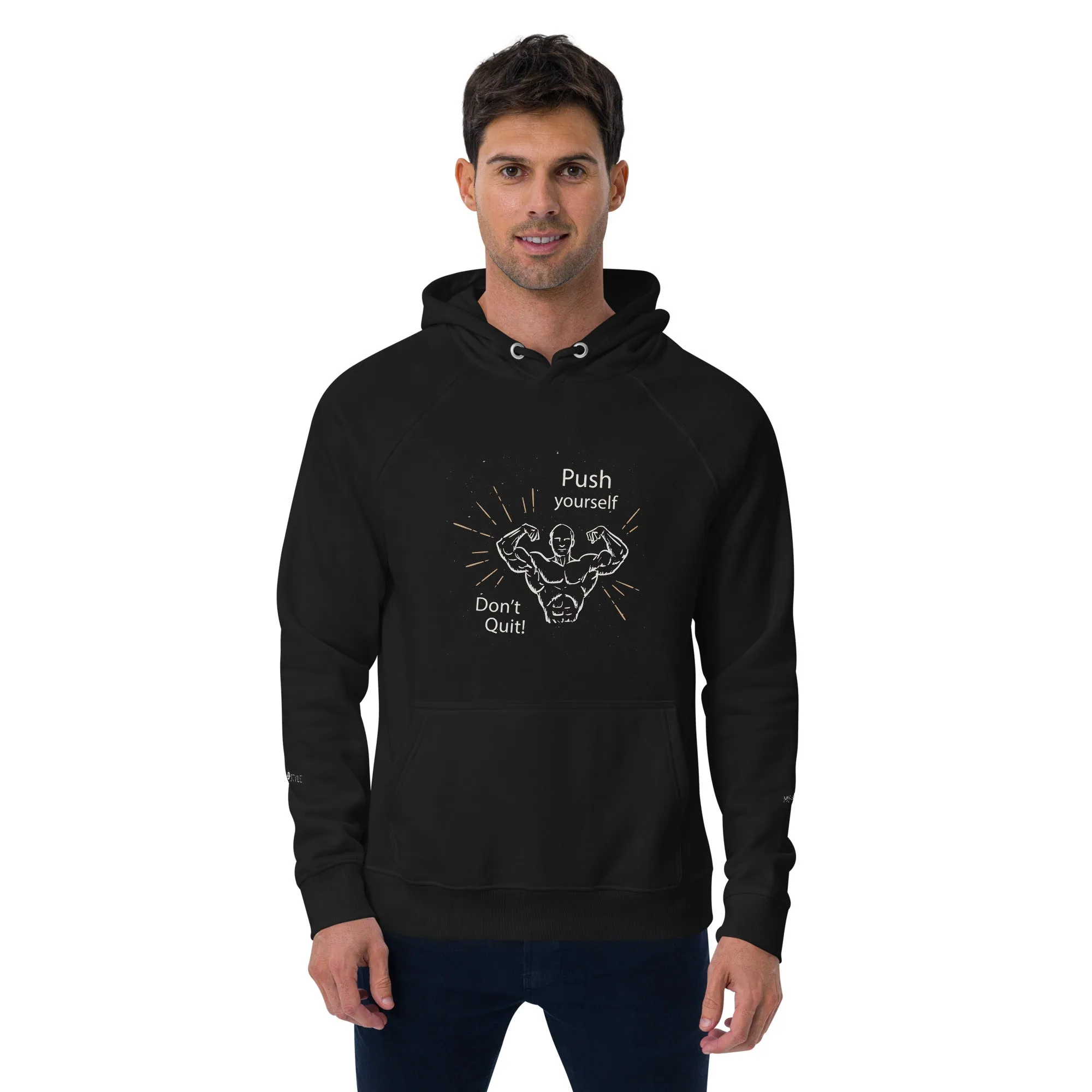 Don't Quit eco raglan Men hoodie