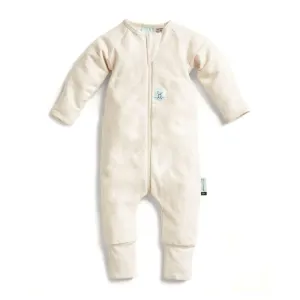 ergoPouch Organic Layers Long Sleeve Babygrow - Oatmeal - 1.0 TOG