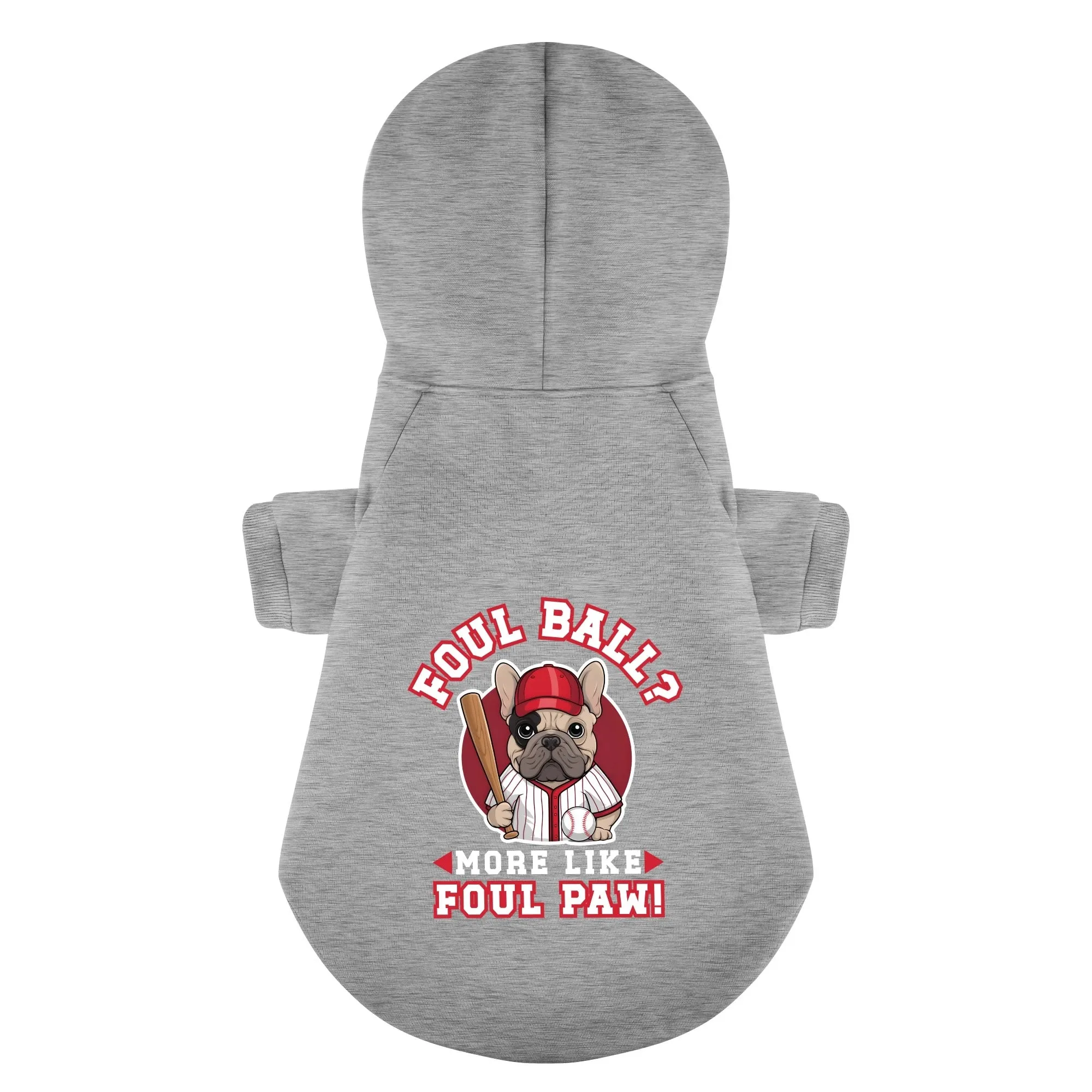 Foul Ball? More Like Foul Paw! - Personalized French Bulldog Hoodies with Funny Quotes – Stylish, Cozy, and Premium 100% Cotton