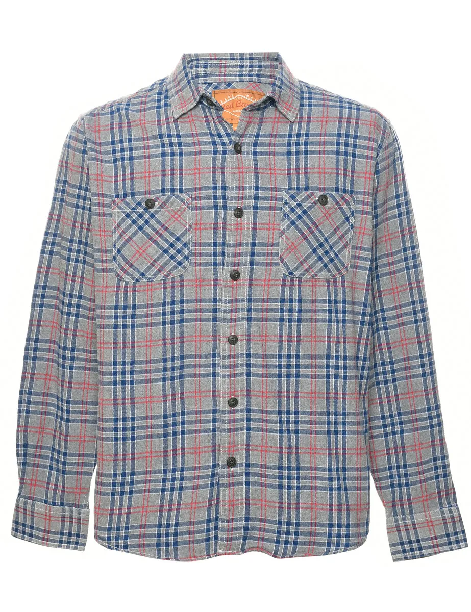 Grey Checked Shirt - L