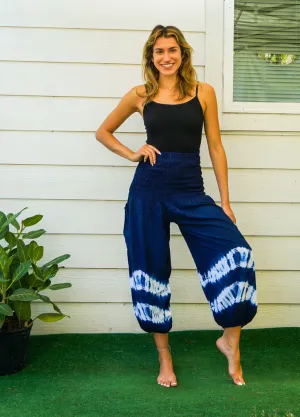 H0746- Shibori Tie Dye Harem Pants