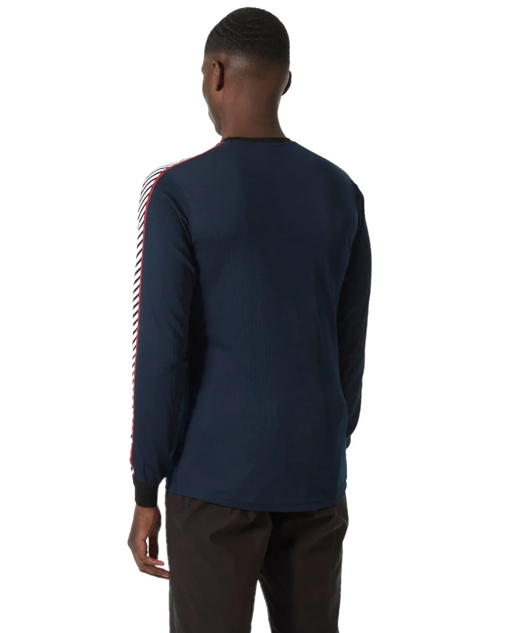 Helly Hansen Mens Lifa Stripe Long Sleeve Crew Base Layer