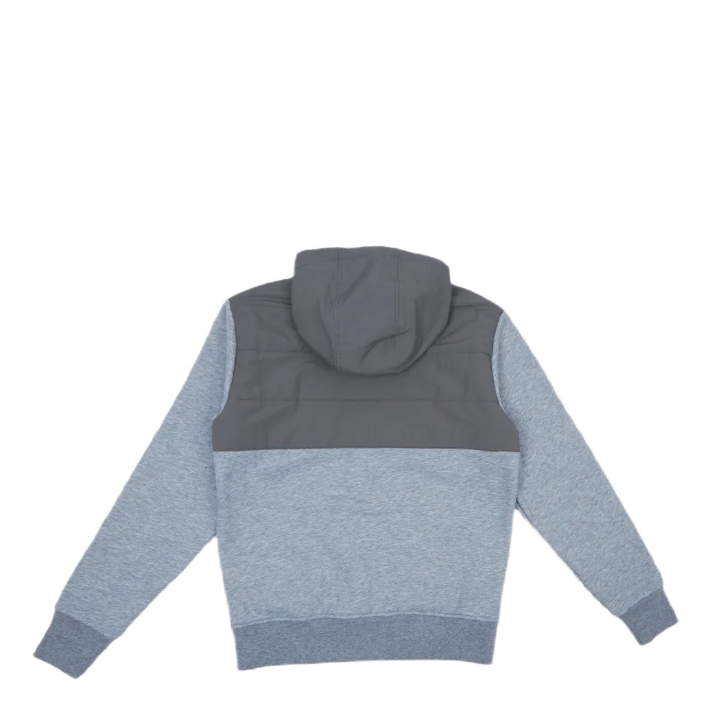 Hybrid Full-Zip Hoodie Grey Htr