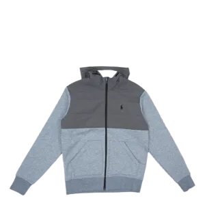 Hybrid Full-Zip Hoodie Grey Htr