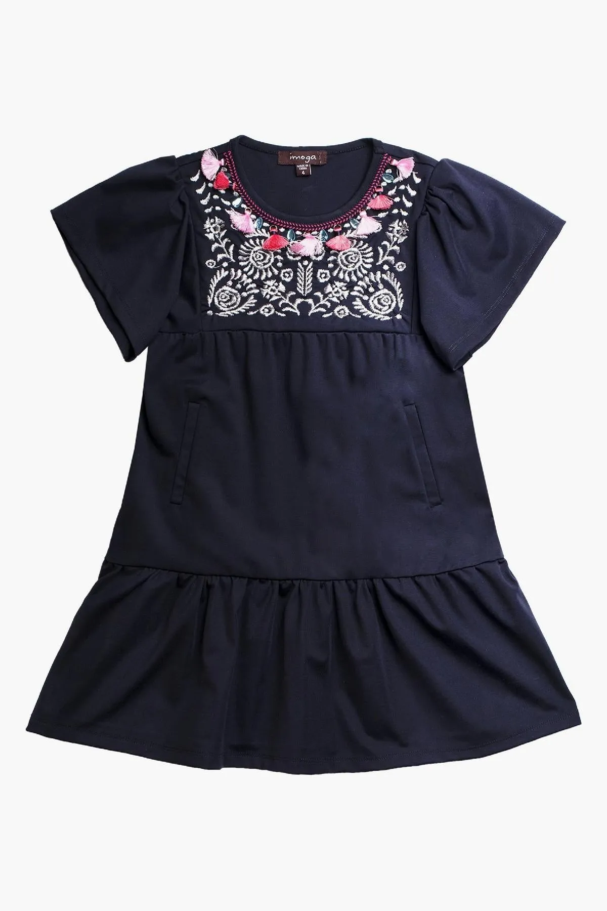 Imoga Savanna Girls Dress - Navy