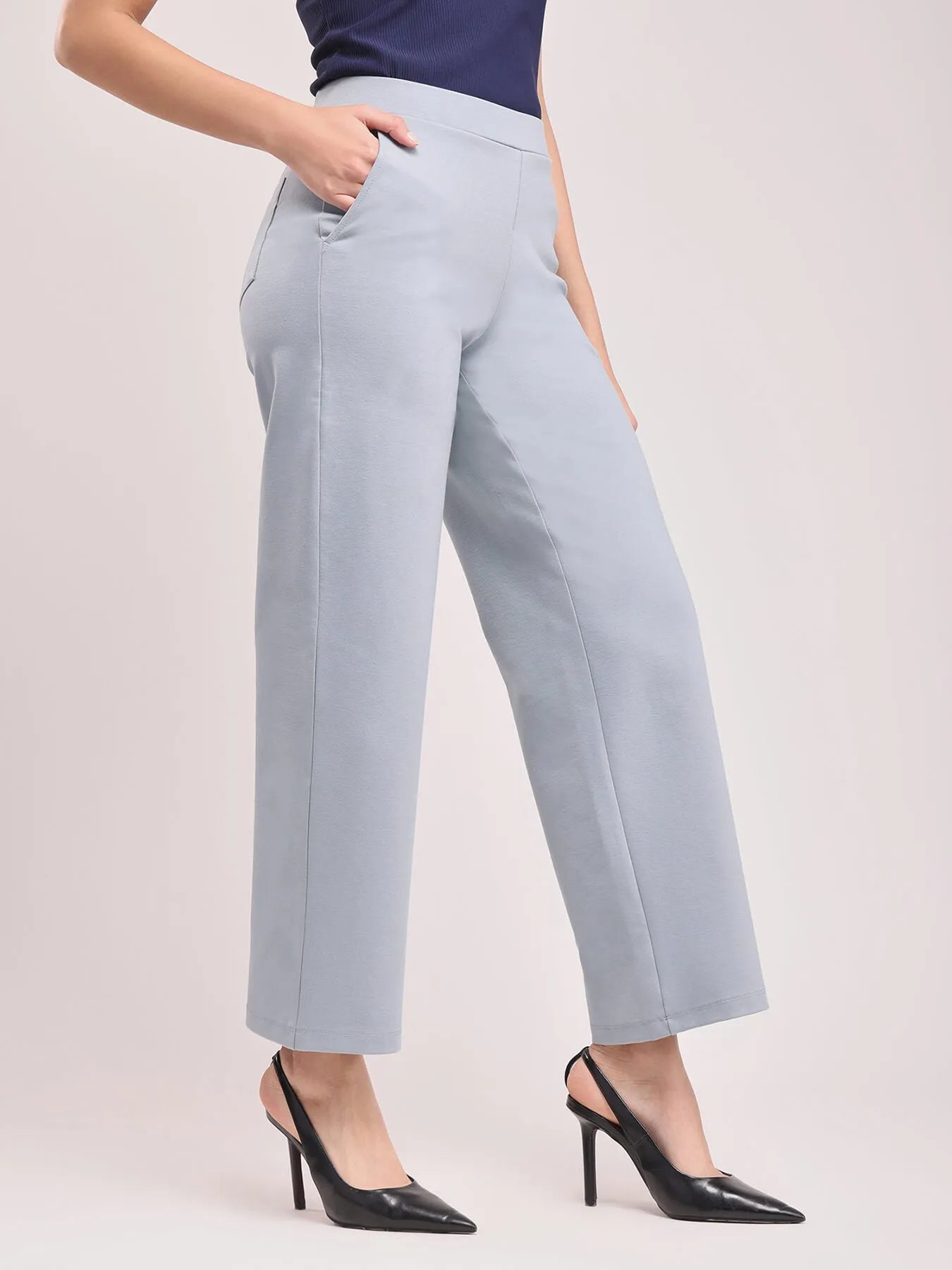 LivIn Wide Leg Pants - Grey