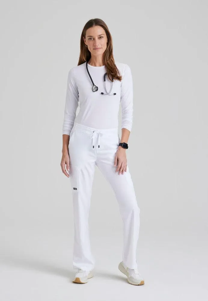 Mia 6-Pocket Mid-Rise Straight Leg Scrub Pant