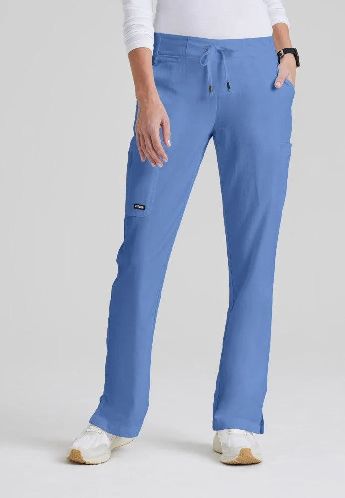 Mia 6-Pocket Mid-Rise Straight Leg Scrub Pant