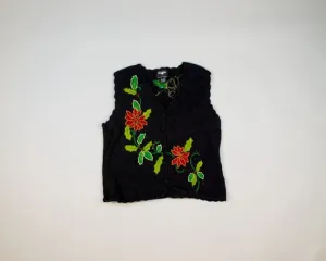 More Poinsettias-Small Christmas Sweater