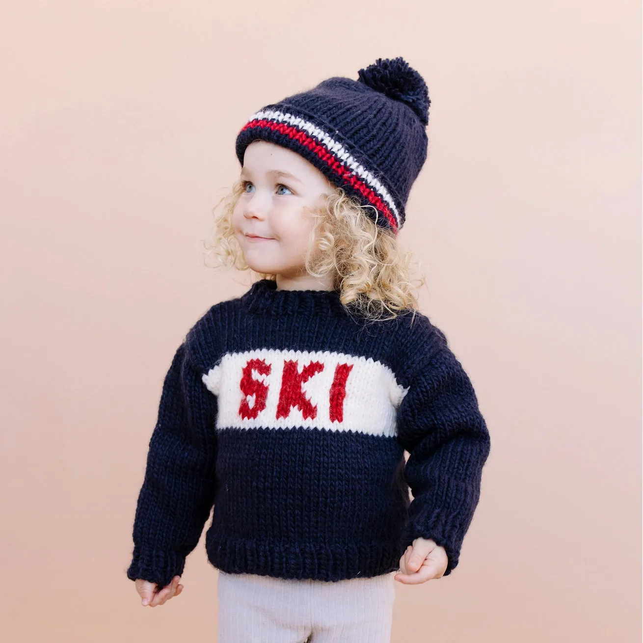 Navy Ski Sweater