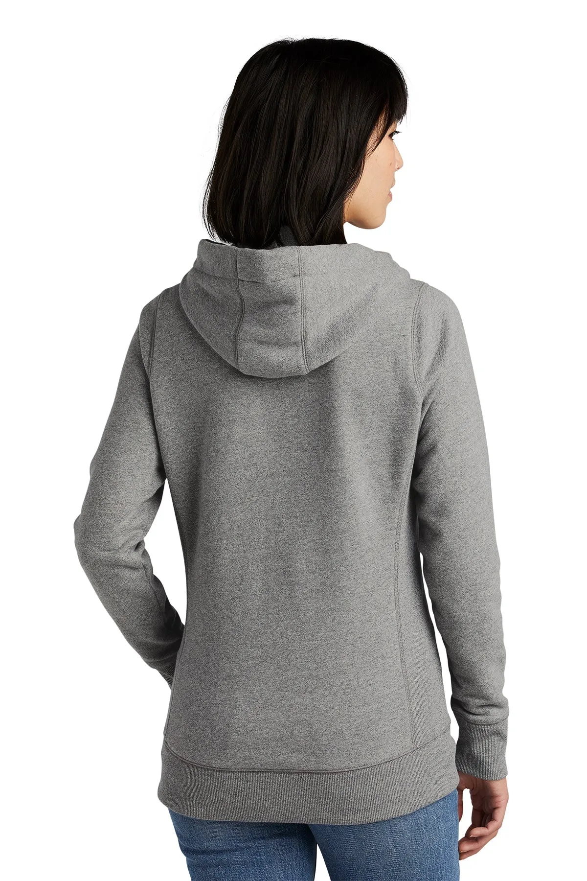 New Era Ladies French Terry Custom Hoodies, Light Graphite Twist