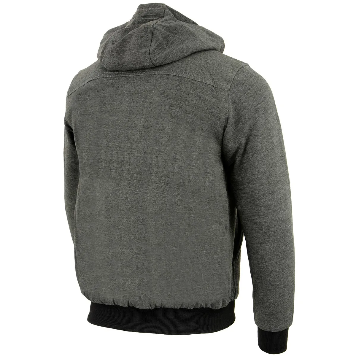 Nexgen Heat MPM1713SET Men's Fiery Grey Heated Sweatshirt Jacket Hoodie for Winter w/Battery Pack