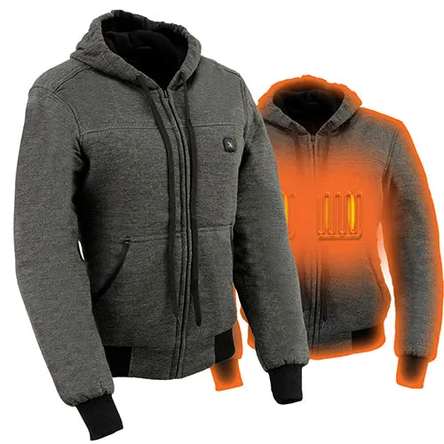 Nexgen Heat NXL2713SET Women 'Heated' Front Zipper Grey Hoodie Jacket