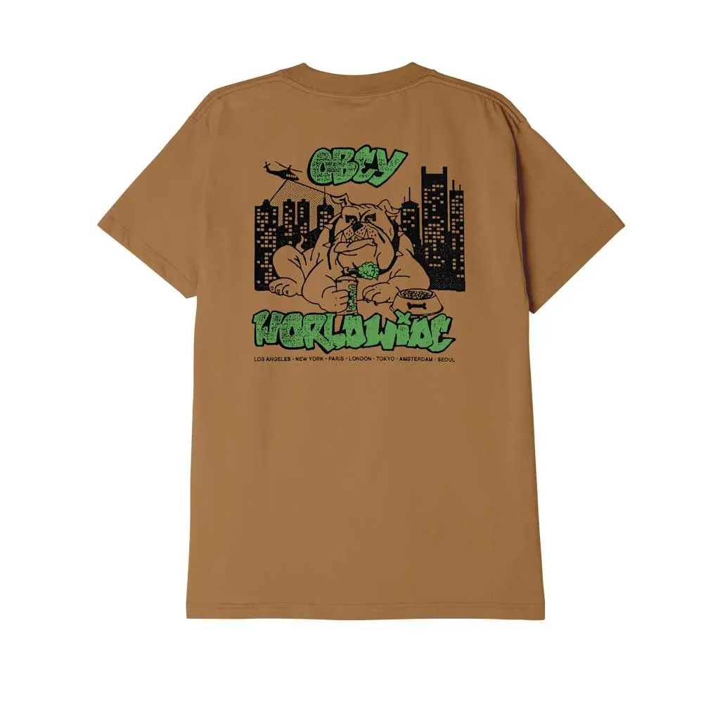 Obey City Watch Dog Tee - Brown Sugar