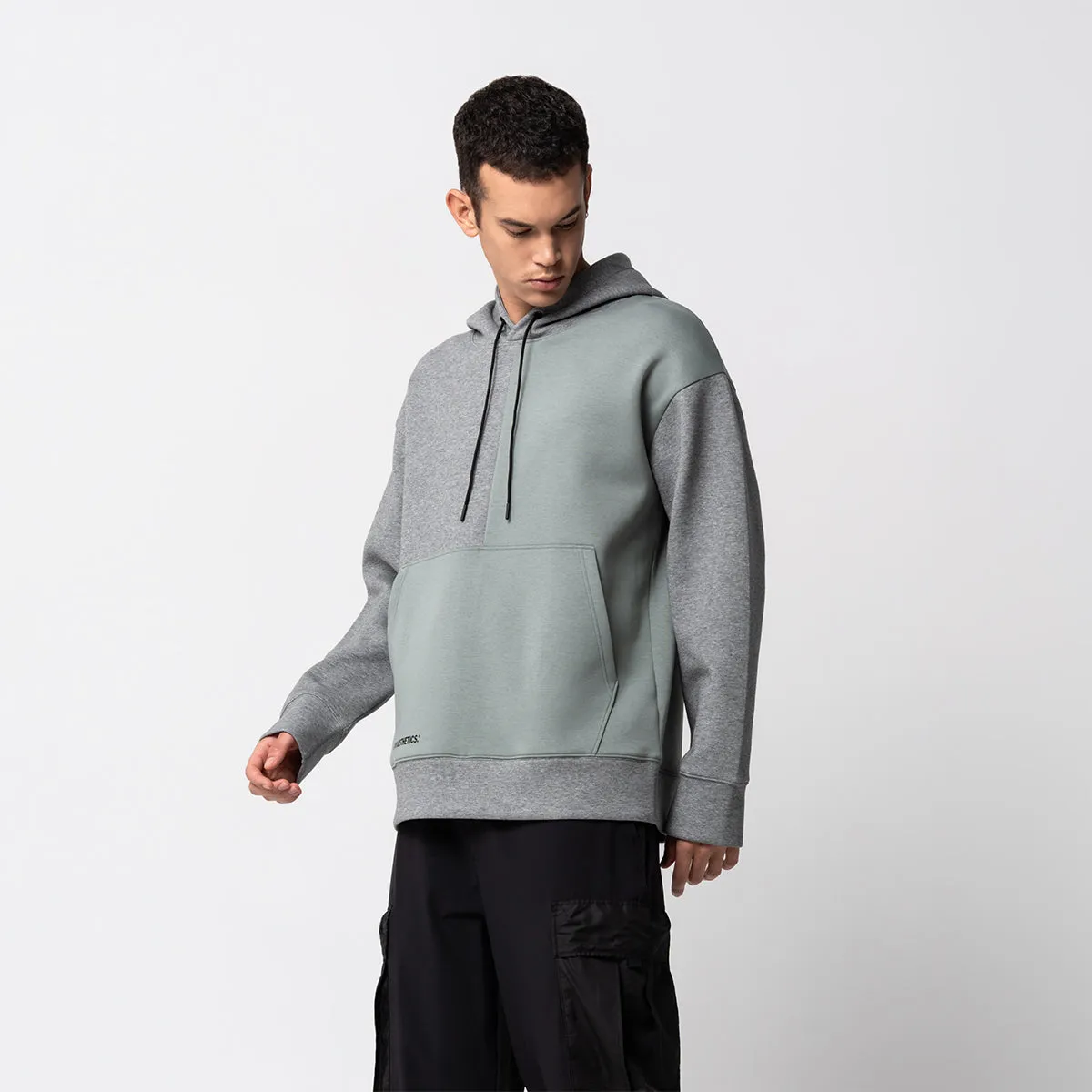 Oversize Everyday Wears Color Blocking Hoodies for Men