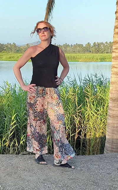 Palazzo Pants - Tropical Silk Collection - Sold Out!