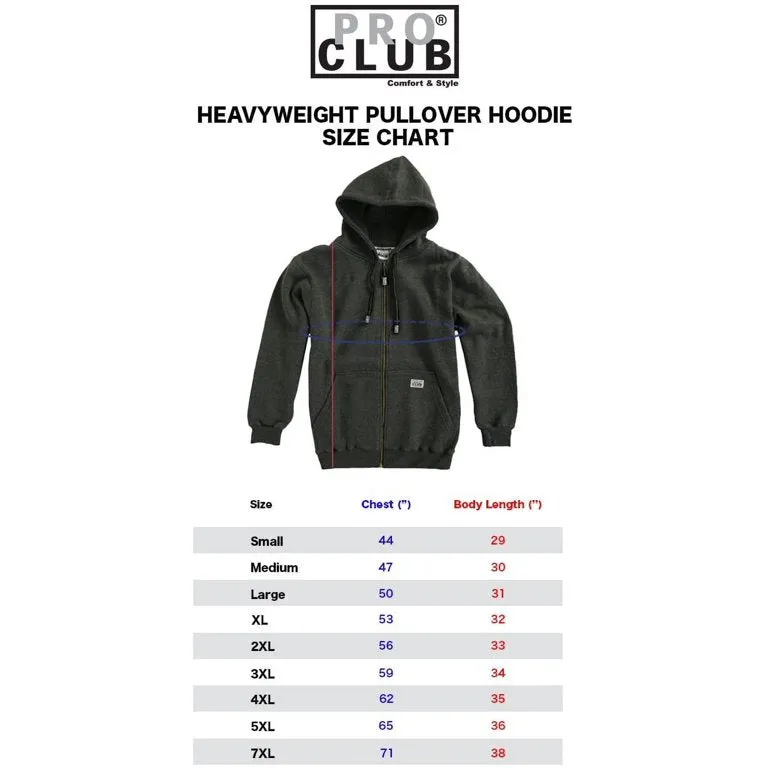 Pro Club Heavyweight Fleece Pull Over Hoodie Sweater - Camo