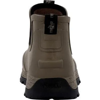 Rocky Men's Stryker Clay 5" Soft Toe WP Pull On Rubber Boot -Clay- RKS0619