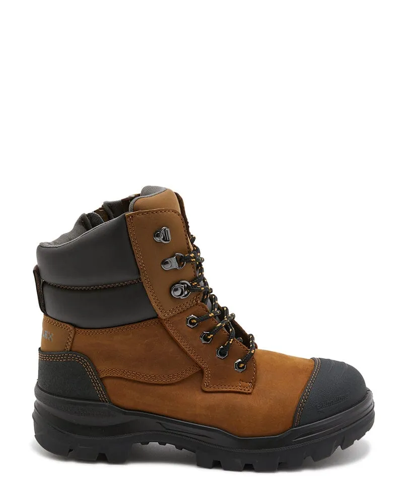 RotoFlex 8066 Zip Side Safety Boot - Saddle