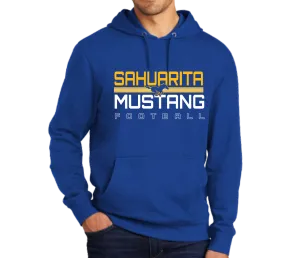 Sahuarita Mustangs Football 2024 Design #3 Unisex Hoodie or Women's Cropped Hoodie Royal Blue or Black