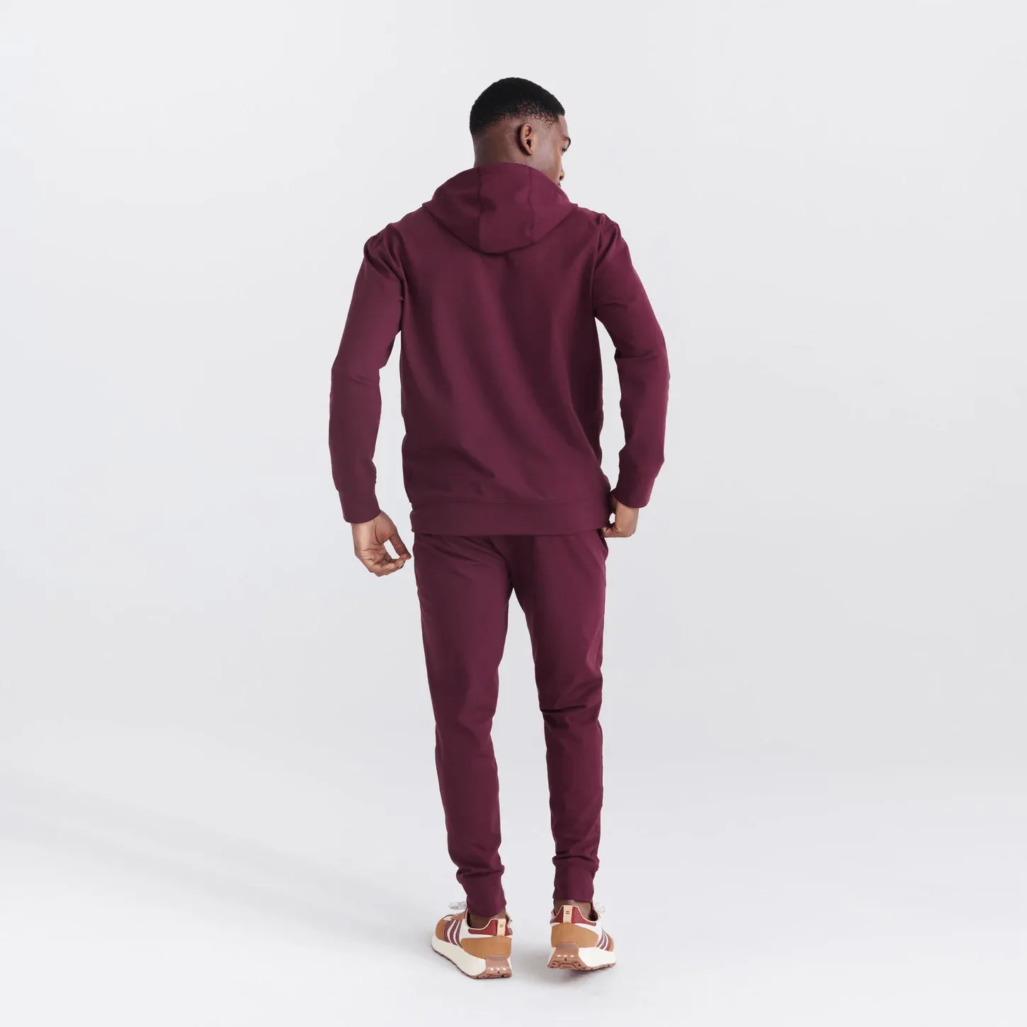 Saxx Trailzer Full Zip Hoody - Burnt Plum