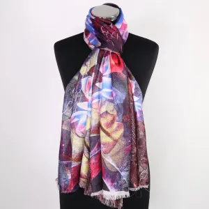 Scarf With Digital Floral  Print