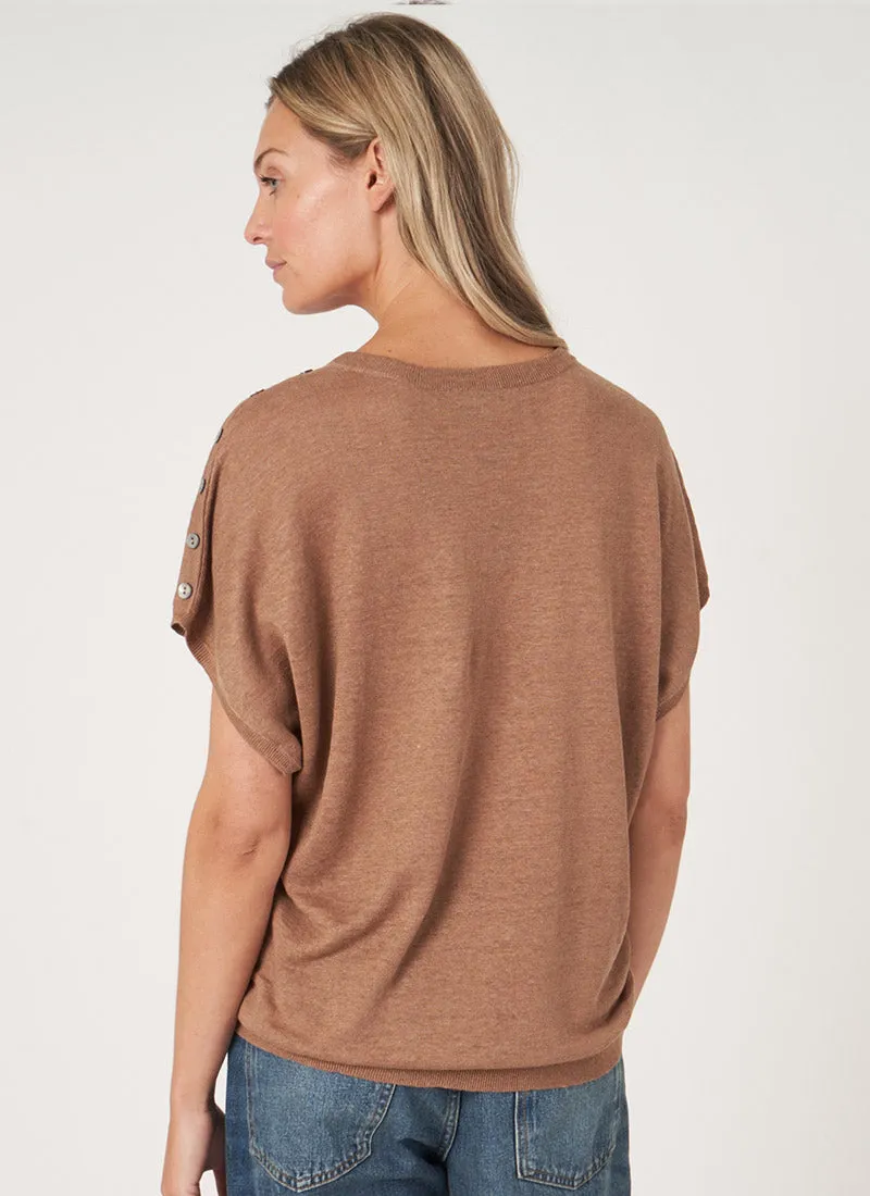 Short Sleeve Knitted Pullover