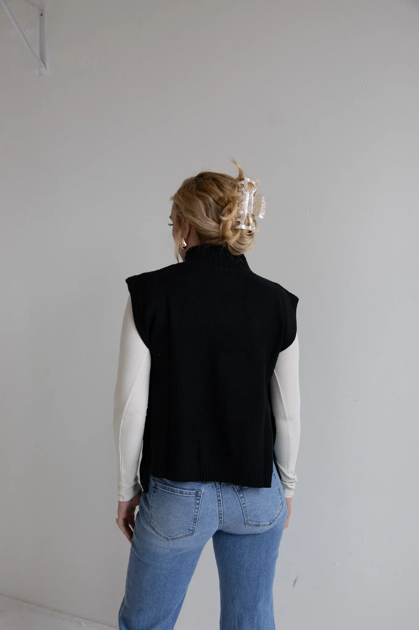 Side-Tie Knit Vest