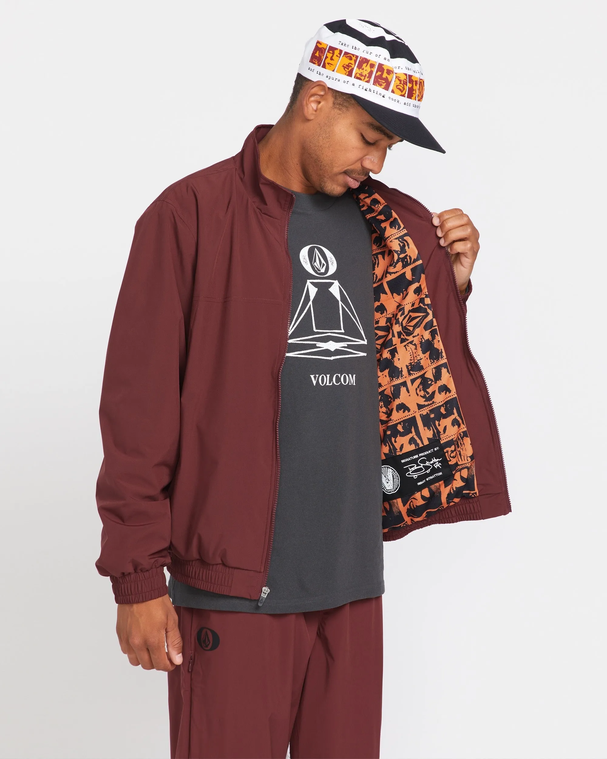 Skate Vitals Remy Stratton Track Jacket - Merlot