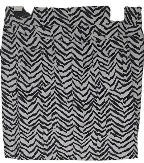 Skort-Pull On-2 Pocket- White/Black-Women's-m24701wm